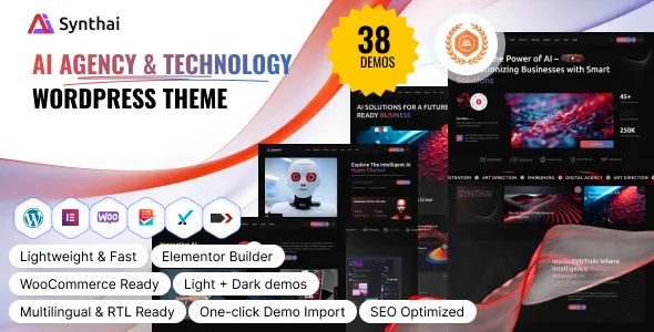 Synthai - AI Agency & Technology WordPress Theme