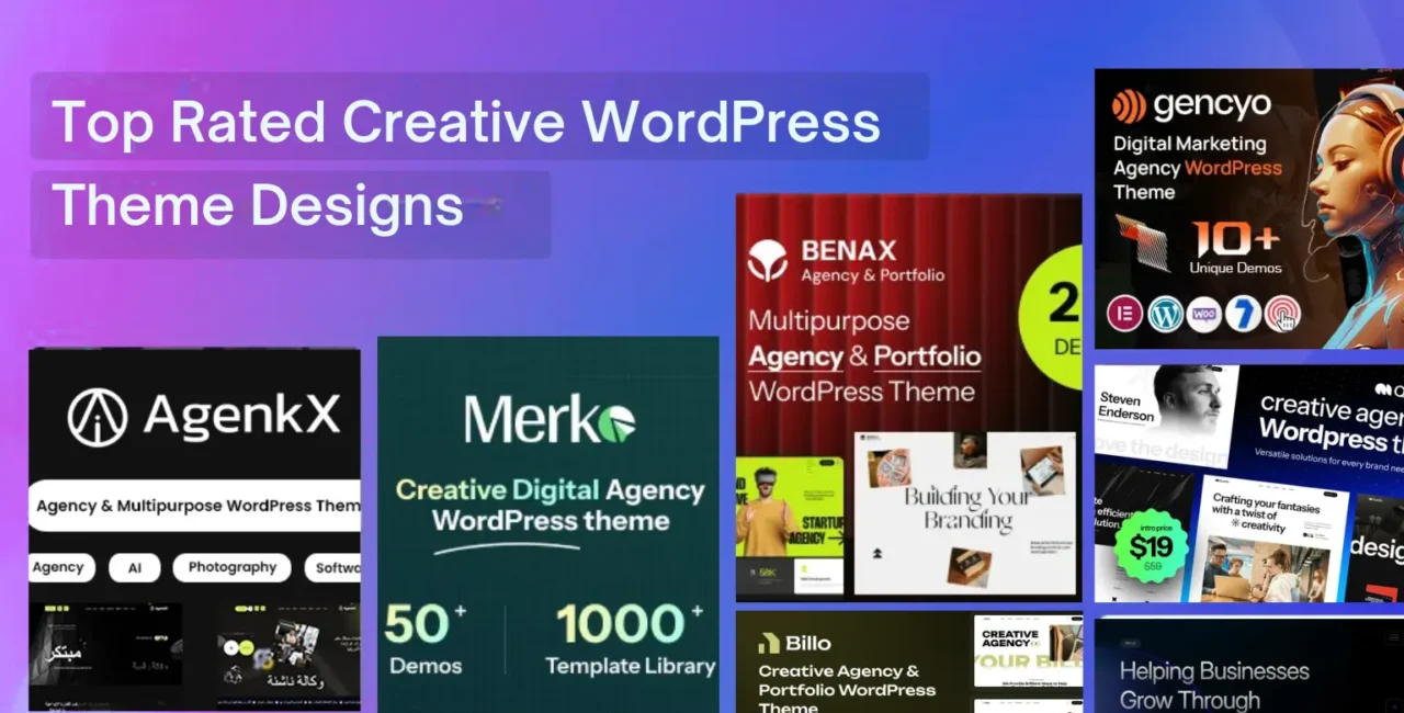 Top Rated Creative WordPress Theme Designs