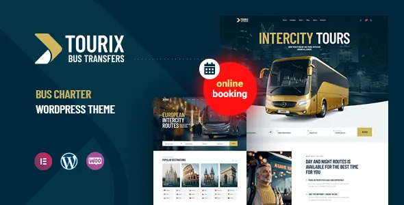 Tourix - Bus Charter Booking WordPress Theme