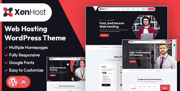 XenHost Web Hosting WordPress & WHMCS Theme
