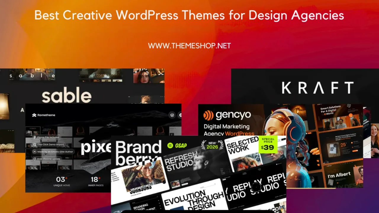 Best Creative WordPress Themes for Design Agencies