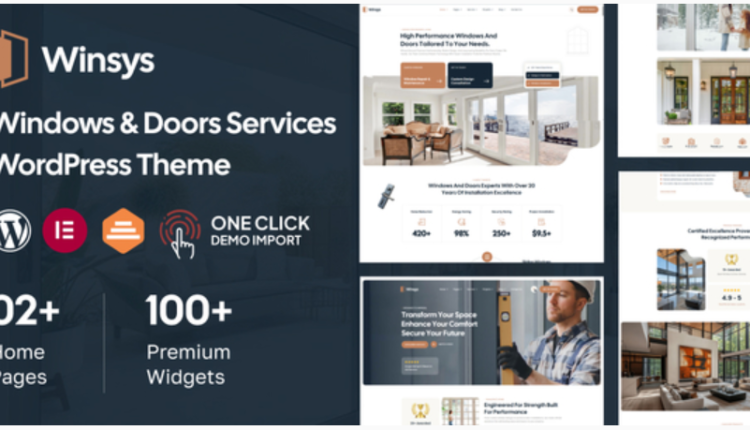 Winsys - Windows and Doors Services WordPress Theme