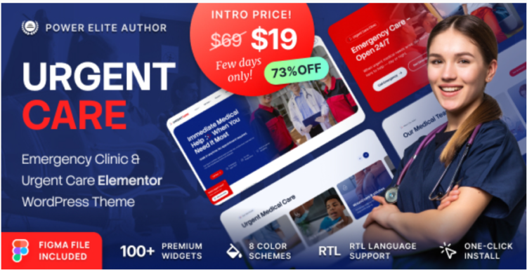Urgent Care – Ambulance & Emergency Medical Clinic WordPress Theme