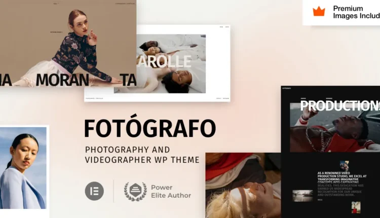 Fotógrafo - Photography Video Production WordPress Theme