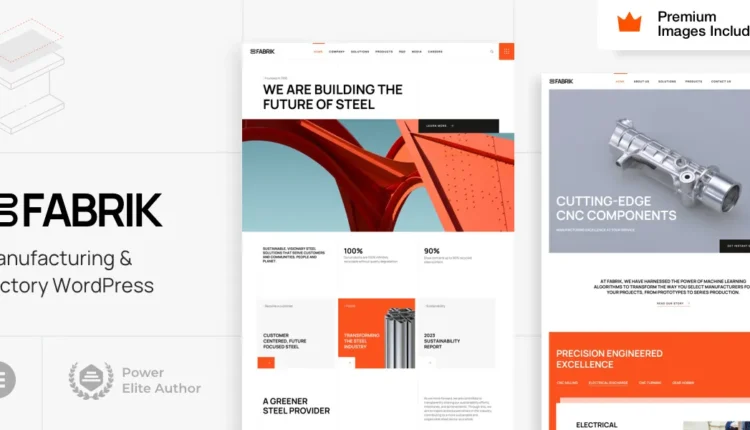 Fabrik - Factory Manufacturer WordPress Theme