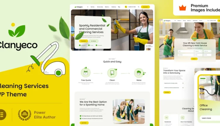 ClanyEco – Cleaning Service WordPress Theme