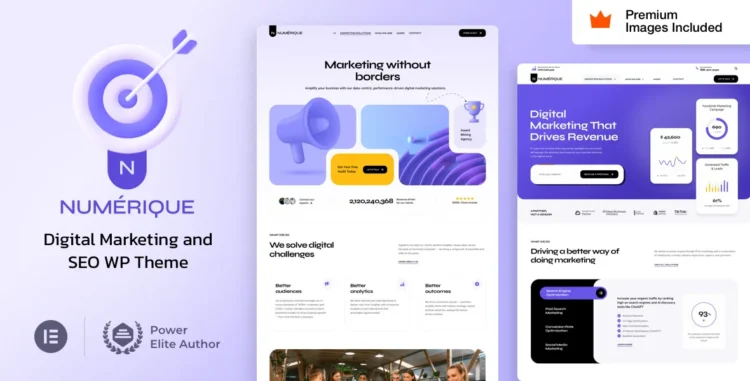Numérique - Digital Marketing WordPress Theme