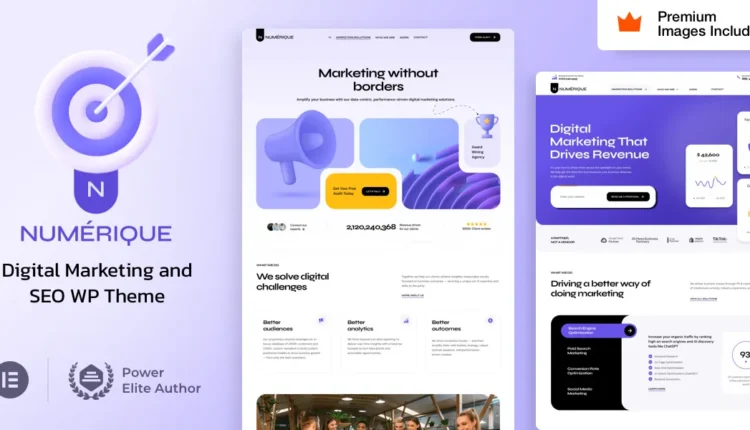 Numérique - Digital Marketing WordPress Theme