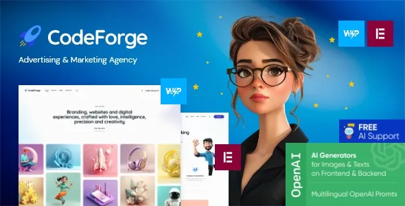 CodeForge - Software & IT Tech Company WordPress Theme