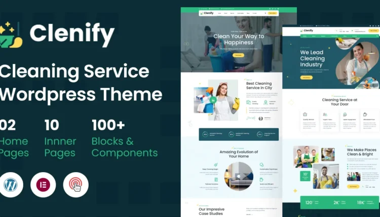 Clenify – Cleaning Service WordPress Theme