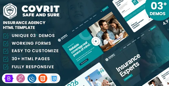 Covrit - Insurance Agency WordPress Theme