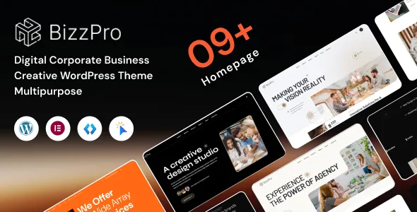 Bizzpro – Digital Corporate Business Creative WordPress Theme Multipurpose