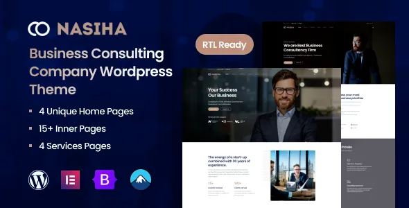 Nasiha – Business Consulting Company WordPress Theme + RTL