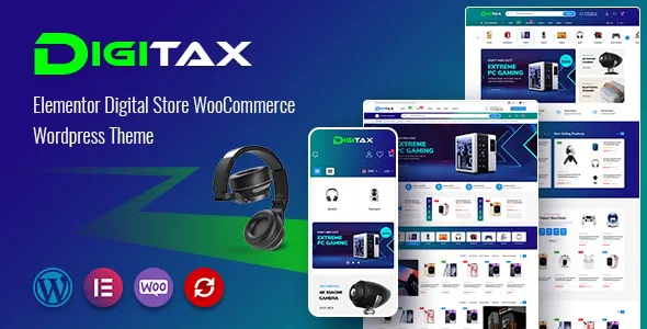 Digitax - Elementor Digital Store WooCommerce WordPress Theme