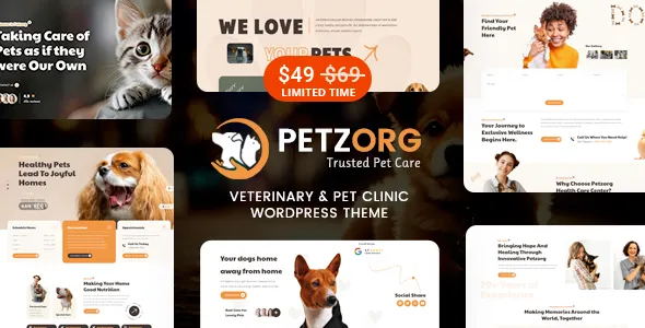 Petzorg - Veterinary & Pet Care Clinic WordPress Theme