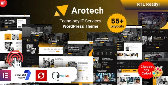 Arotech - Technology IT Services WordPress Theme
