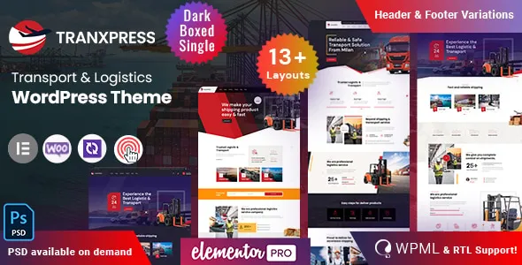 Tranxpress - Logistics Transport WordPress Theme