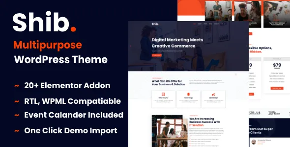 Shib - Multipurpose WordPress Theme