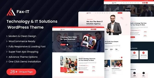 Fax-it - Technology, IT Solutions & LMS WordPress Theme