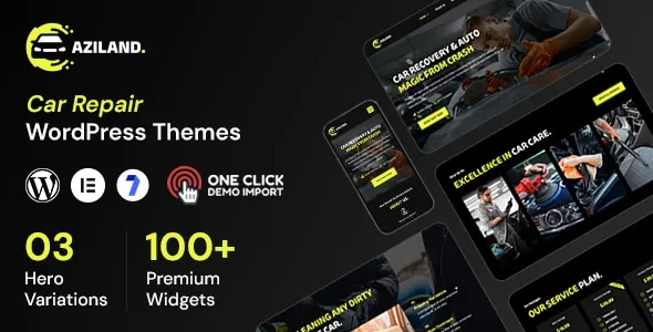 Aziland - Car Service WordPress Themes