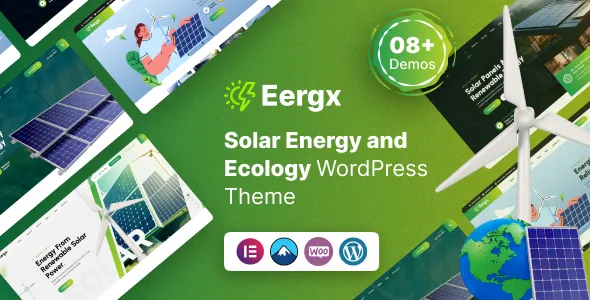 Eergx - Ecology & Solar Energy WordPress Theme