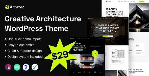 Arcatec - Architecture & Interiors WordPress Theme
