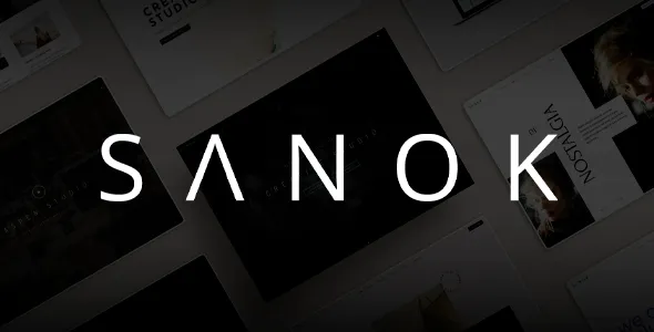 Sanok - Clean Minimalist One & Multipage WordPress Theme