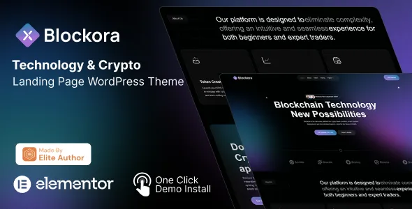 Blockora – Blockchain, Crypto & Web3 Technology WordPress Theme