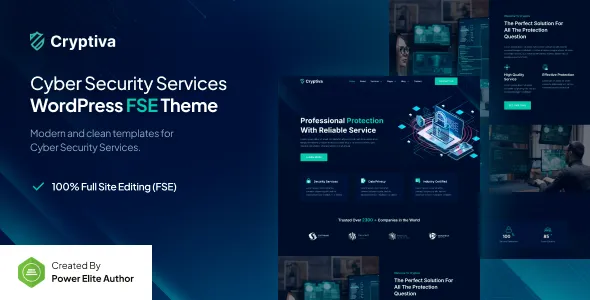 Cryptiva - Cyber Security Services Gutenverse FSE WordPress Block Theme