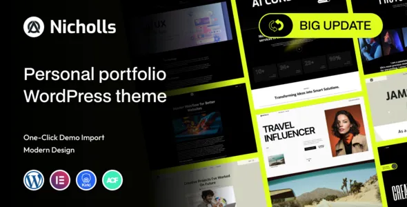 Nicholls - Multipurpose Personal Portfolio WordPress Theme