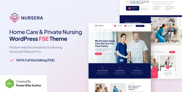 Nursera – Home Care & Private Nursing Gutenverse FSE WordPress Block Theme