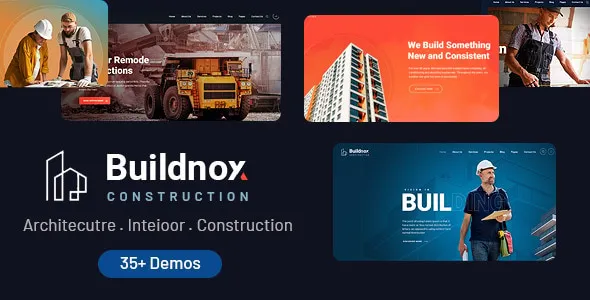 Buildnox – Construction Company & Contractor WordPress Theme (37+ Demos, Elementor)