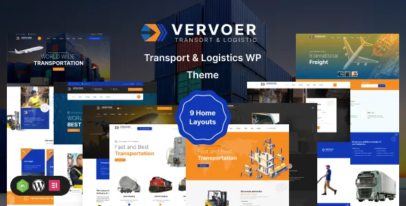 Vervoer - Logistics & Transportation WordPress Theme + RTL