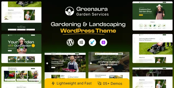 Greenaura - Gardening & Landscaping WordPress Theme