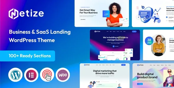 Metize - SaaS, Startup & Landing Page WordPress Theme