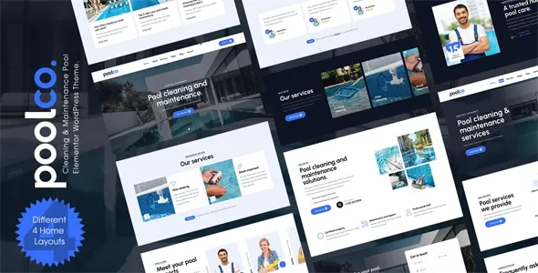 Poolco - Pool Cleaning & Maintenance Elementor WordPress Theme