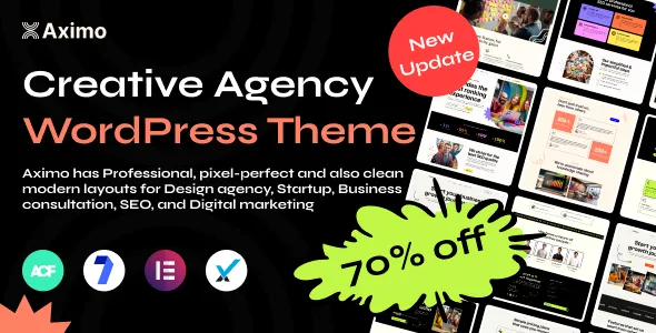 Aximo - Creative Agency WordPress Theme