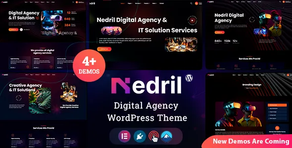 Nedril - Digital Agency Elementor WordPress Theme
