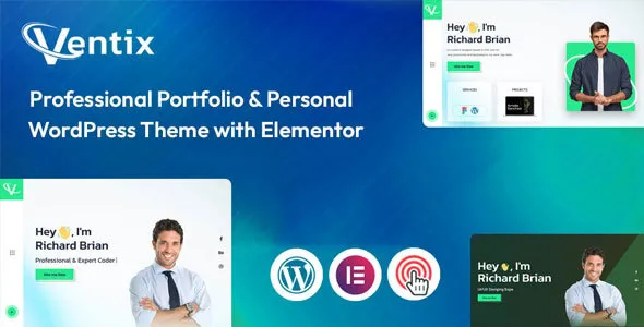 Ventix - Personal Portfolio & Resume WordPress Theme