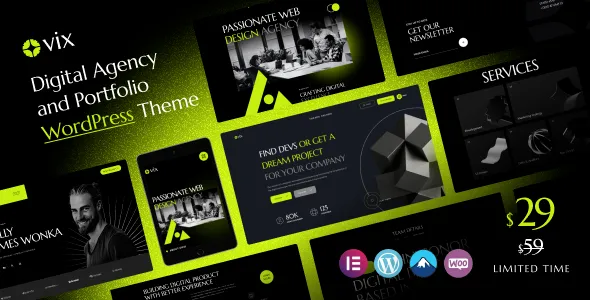 Ovix - Digital Agency & Creative Portfolio WordPress Theme
