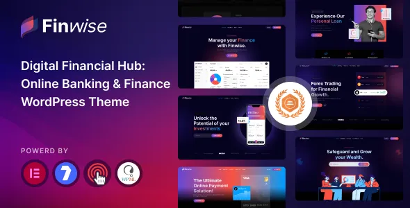 Finwise - Online Banking & Finance WordPress Theme + RTL