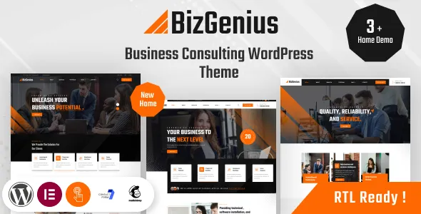 BizGenius - Consulting Business WordPress Theme + RTL