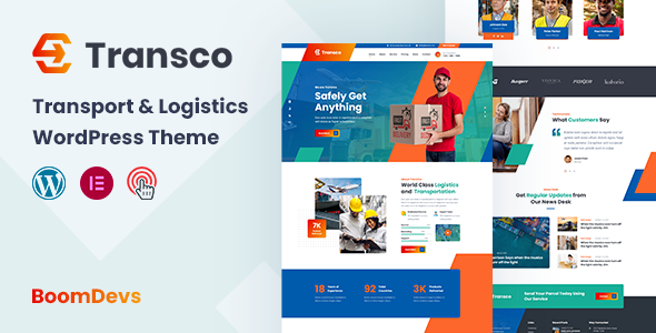 Transco - Transport and Logistics WordPress Theme + RTL