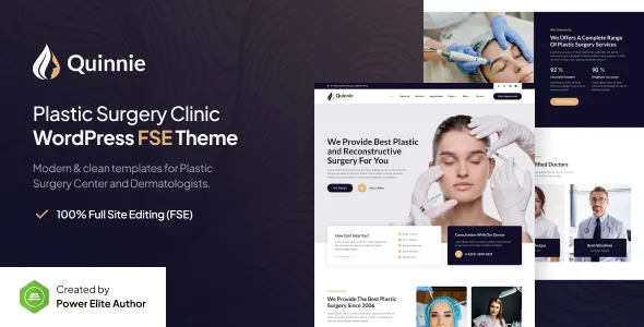 Quinnie – Plastic Surgery Clinic Gutenvese FSE WordPress Block Theme