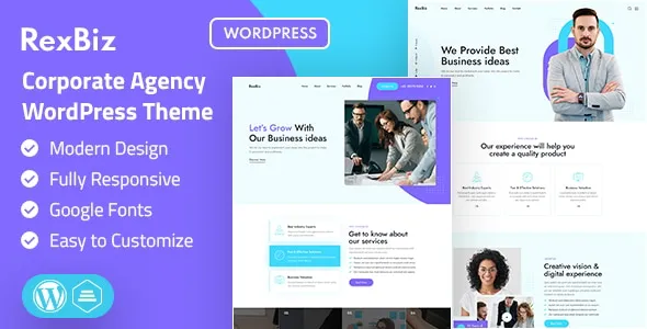 Rexbiz | Corporate Agency WordPress Theme