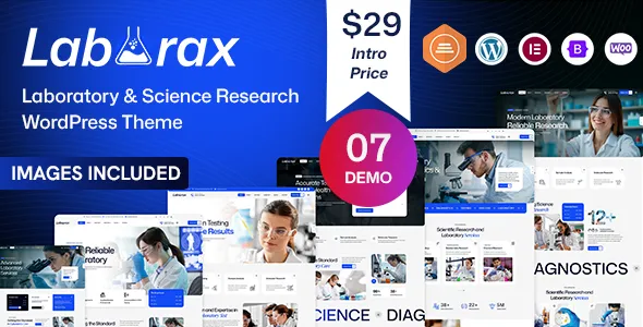 Laborax – Laboratory & Science Research WordPress Theme