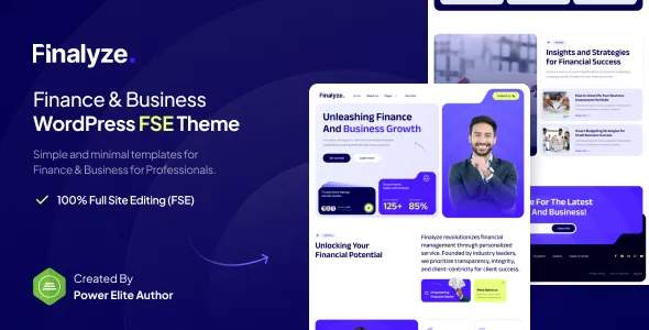 Finalyze – Finance & Business Gutenverse FSE WordPress Block Theme