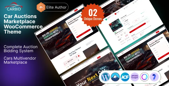 Carbid – Car Auctions Marketplace WooCommerce Theme