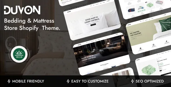 Duvon – Bedding, Mattress & Sleep Store Shopify 2.0 Theme Home Decor