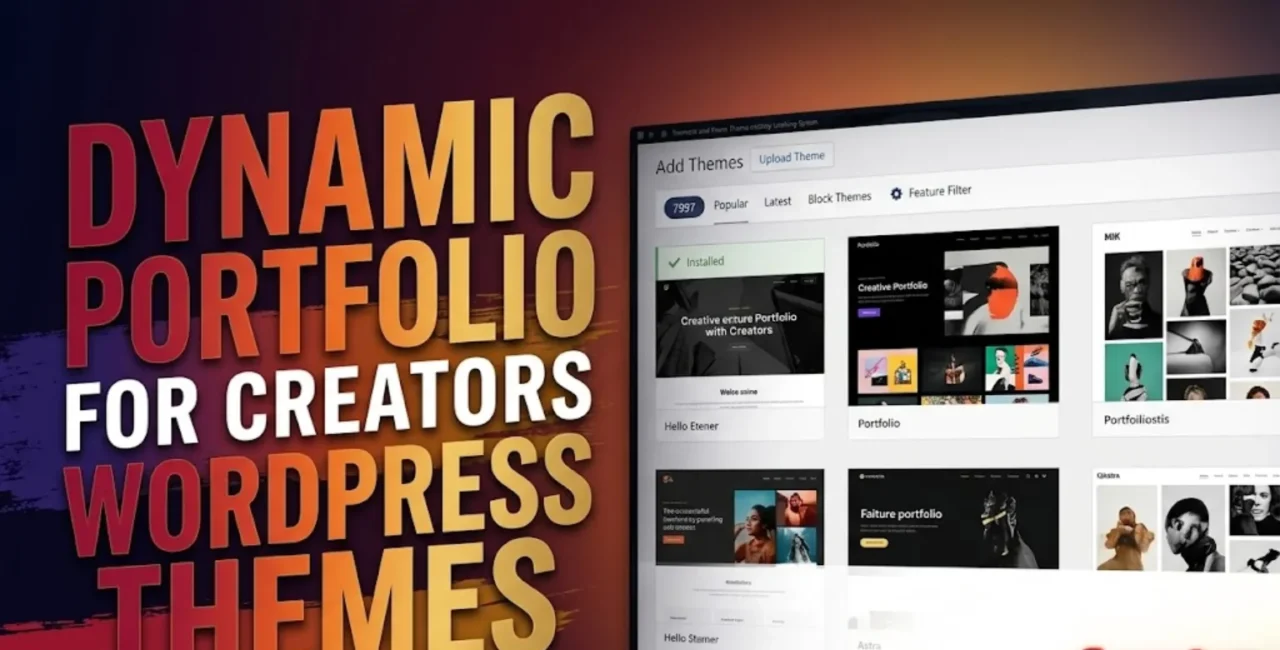 Dynamic Portfolio WordPress Themes for Creators